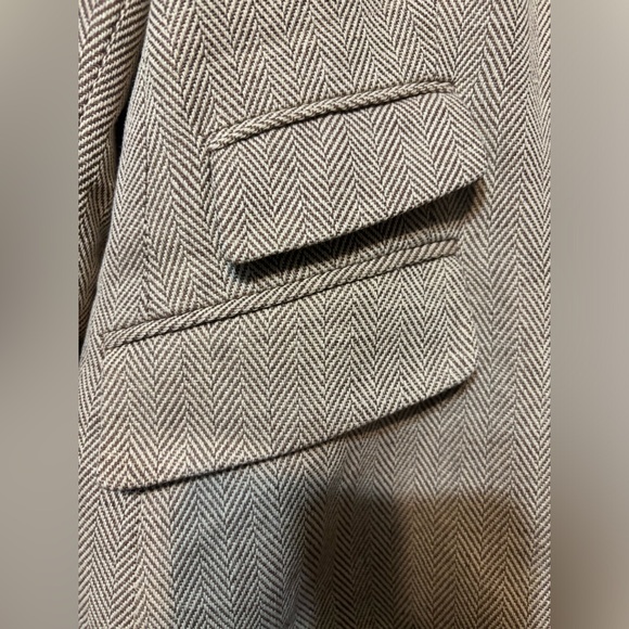 CHAPS by Ralph Lauren Tailored Micro-Checker Cotton Blend Blazer - Picture 3 of 7